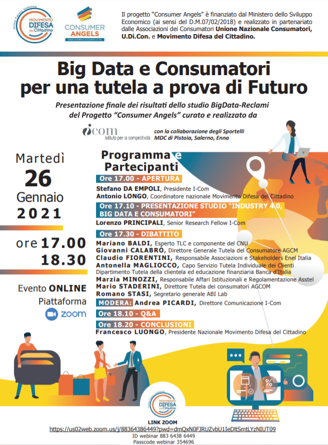 Big Data e Consumatori, domani il webinar